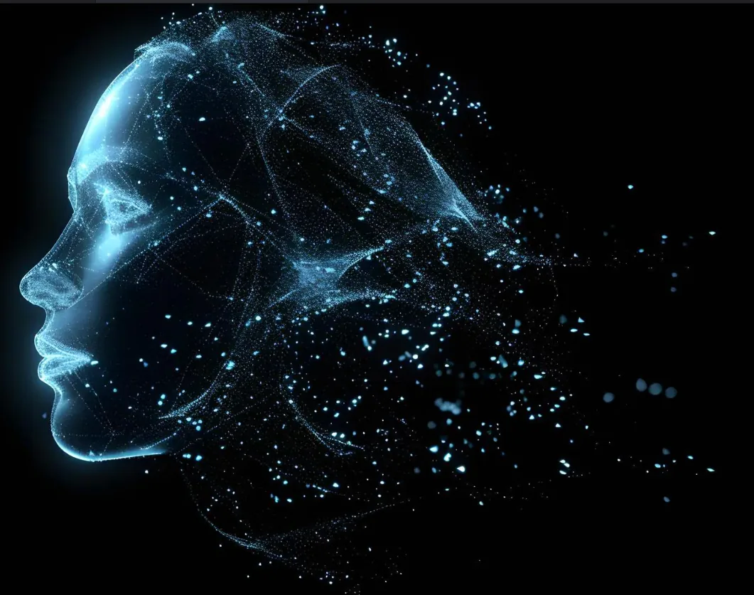 AI 홀로그램 헤드 — Legacy Bitfundex 뉴럴 코어